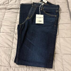 NWT AG Adriano Goldschmied B-TYPE II Men's Blue Straight Jeans